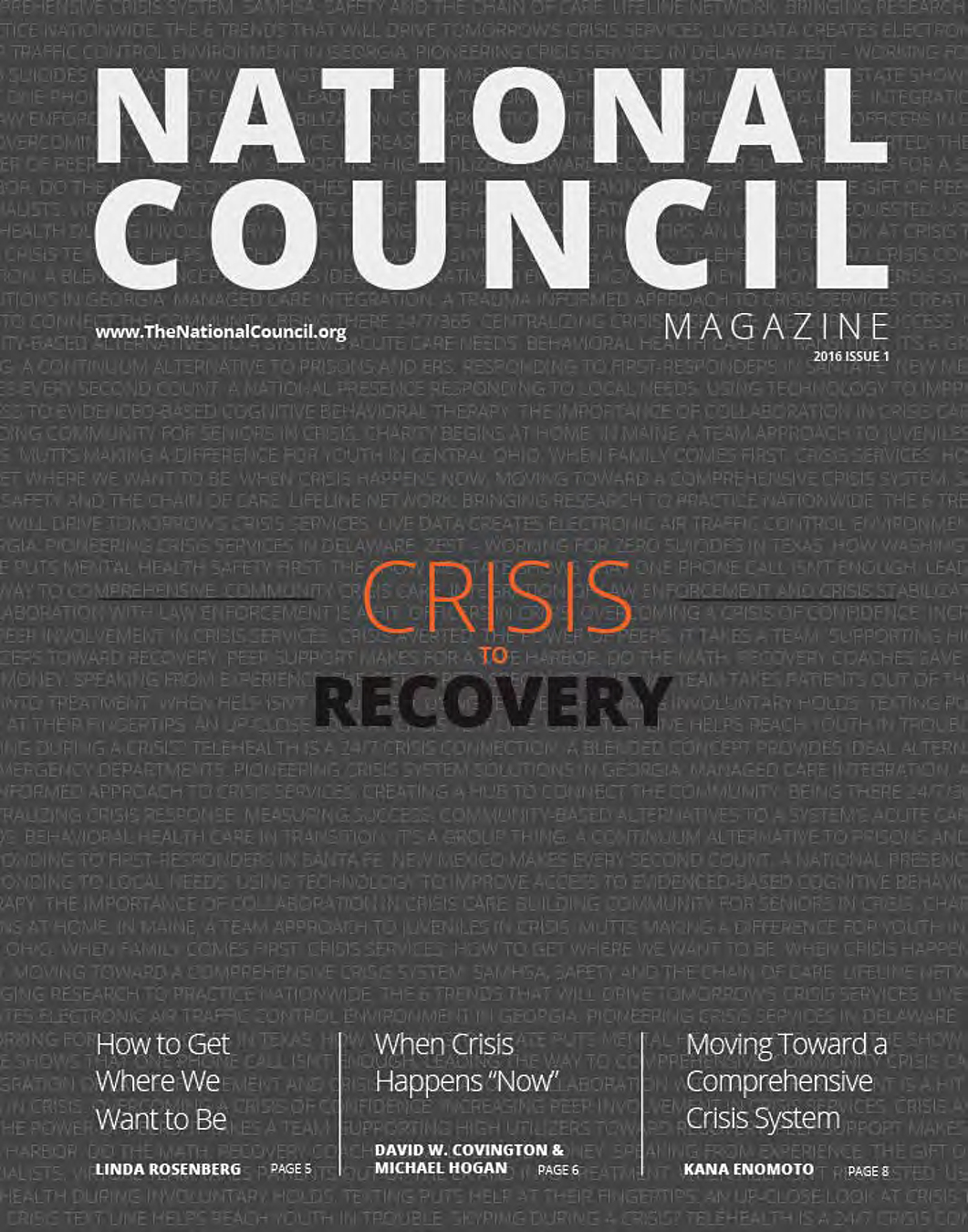 National Council for Behavioral Health magazine